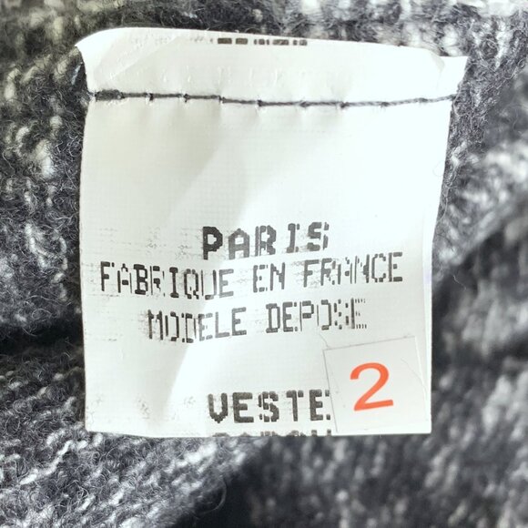 Eva Tralala Paris Charcoal Knit Cardigan – Size 2 - Picture 7 of 7